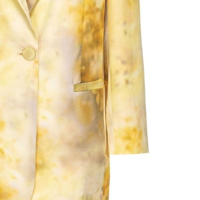 (W) PINKO FW23 黃色漸變印花單扣休閒西裝外套 女款 102858A1K9-HS4 Sizing (W) PINKO FW23 黃色漸變印花單扣休閒西裝外套 女款 102858A1K9-HS4