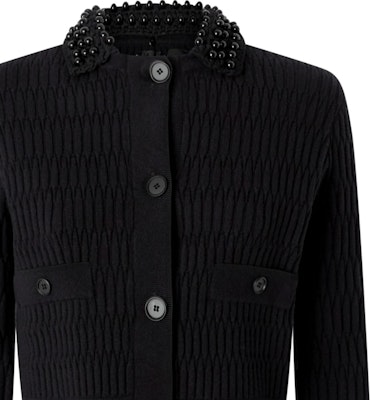 (W) PINKO FW24 黑色珠饰针织开衫. 104361A27J Shop (W) PINKO FW24 黑色珠饰针织开衫. 104361A27J