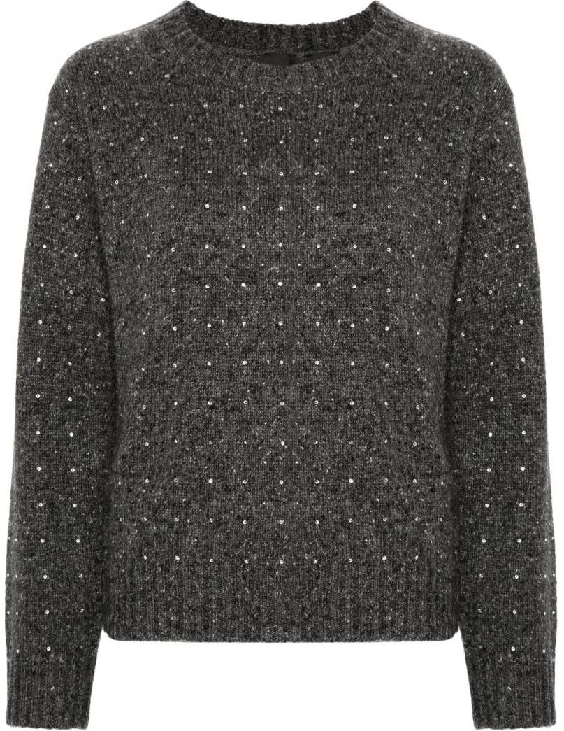 women-pinko-fw-24-loose-fit-gray-sweater-with-crystal-ribbed-trim-103968-a232-iz-9