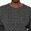 Details for (W) PINKO FW24 寬鬆版型灰色毛衣鑲嵌水晶羅紋裝飾。 103968A232-IZ9