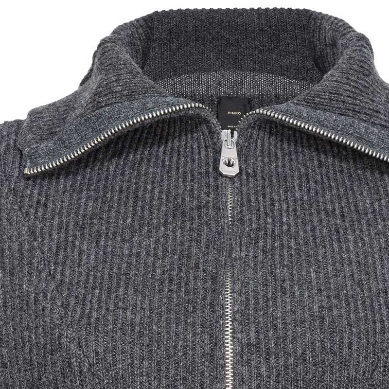 Purchase (W) PINKO FW24 深灰色寬鬆落肩針織毛衣 104061A1CH-I76