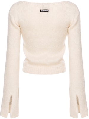 (W) PINKO FW24 修身喇叭袖毛衣 白色款式 104472A28L-Z13 Lookbook (W) PINKO FW24 修身喇叭袖毛衣 白色款式 104472A28L-Z13