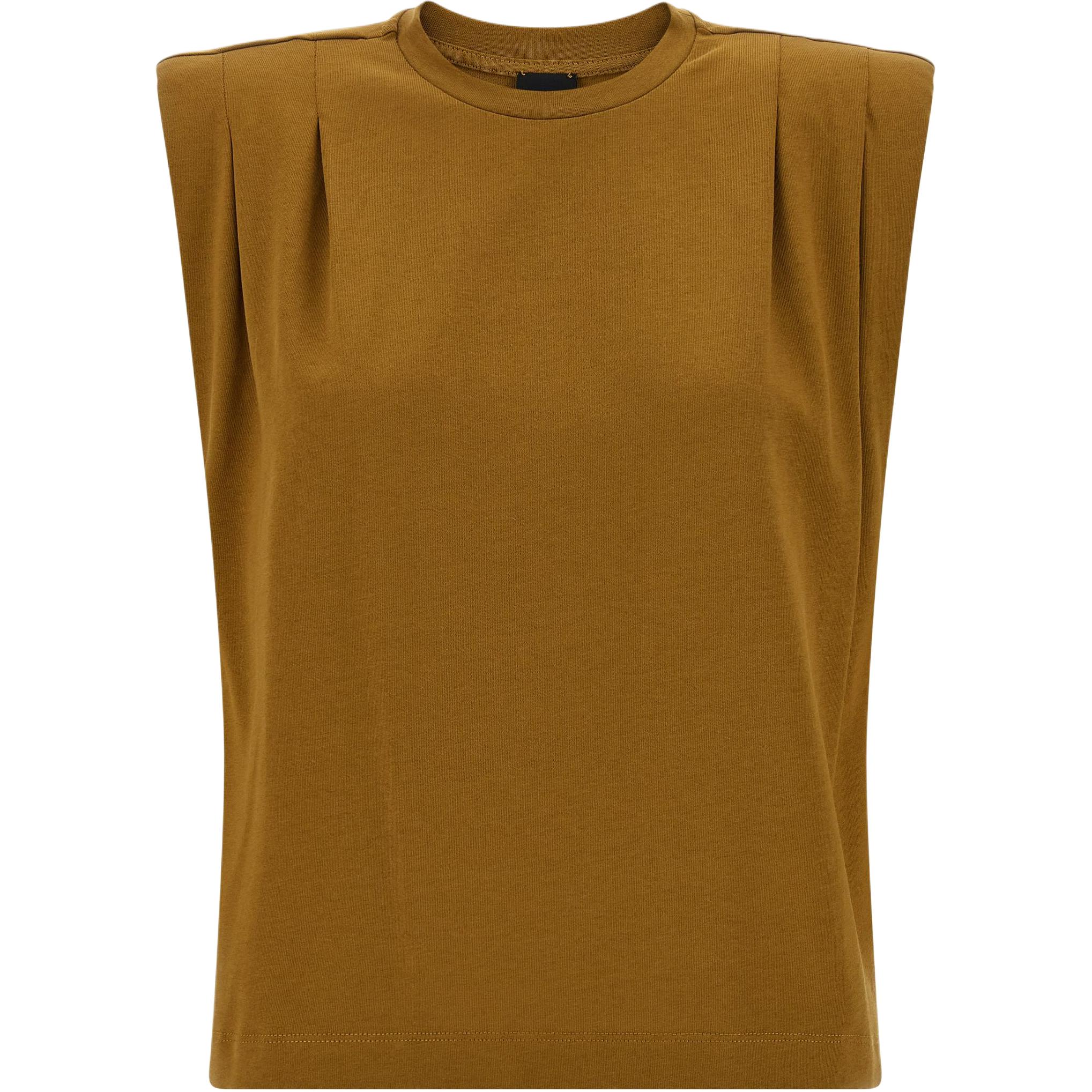 (Women) PINKO FW25 Sleeveless Crewneck Slim Fit Solid Tank Top 106720A3AR-L25