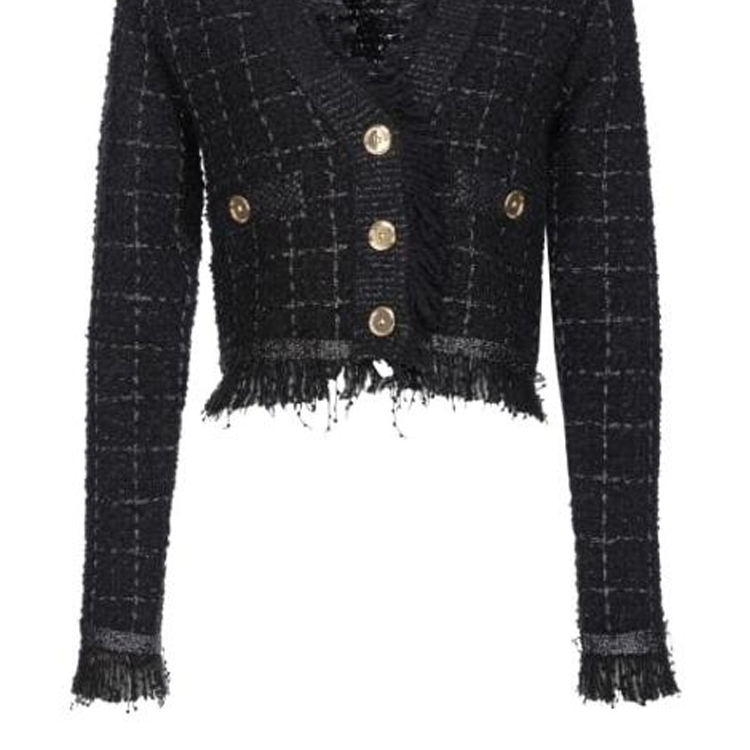 Sizing (W) Chaqueta de cuadros multicolor con botones Pinko 101860A16O-ZZ0