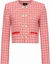 Buy (W) Pinko Jaket Crop Double-Breasted Motif Houndstooth Warna Pink 100835A0KK-RZ1