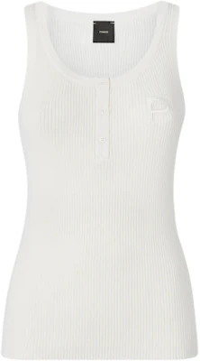 (W) Camiseta sin mangas acanalada PINKO con letras bordadas. 106306A34A-Z15 Buy (W) Camiseta sin mangas acanalada PINKO con letras bordadas. 106306A34A-Z15