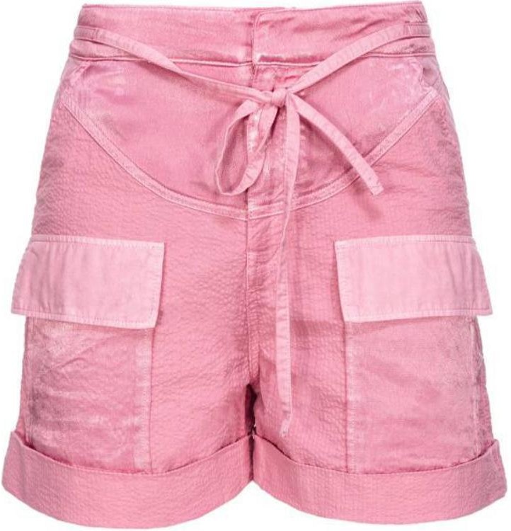 women-pinko-solid-color-pink-casual-tie-waist-shorts-102981-a1-ml-n98