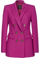 (Women) PINKO Solid Color Button Blazer Women’s Purple 100154A15MVIB (Women) PINKO Solid Color Button Blazer Women’s Purple 100154A15MVIB