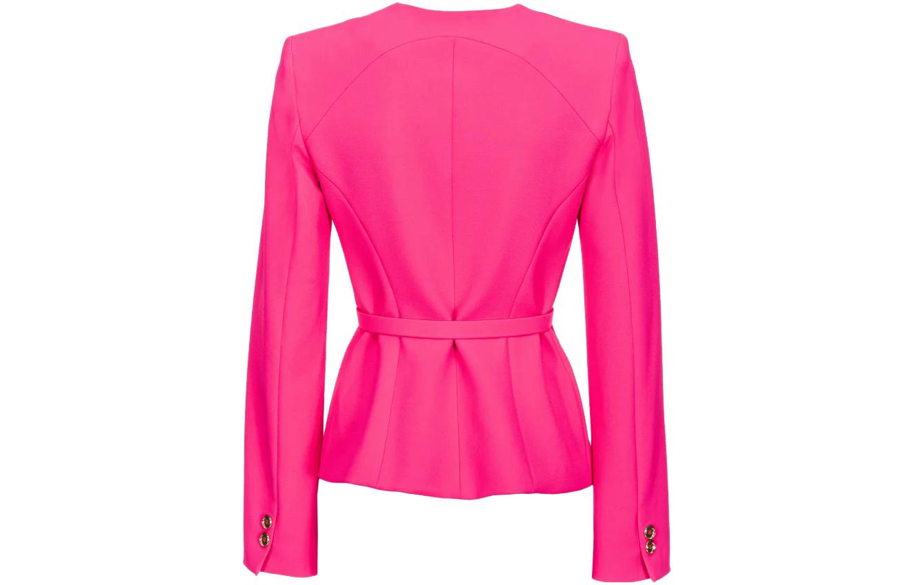 Lookbook (W) PINKO Blazer Lengan Panjang Wanita Warna Merah Jambu Tuang Kasual 101663A0HC-N17