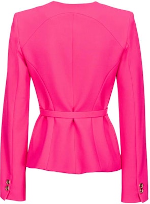 (W) PINKO Blazer Lengan Panjang Wanita Warna Merah Jambu Tuang Kasual 101663A0HC-N17 Lookbook (W) PINKO Blazer Lengan Panjang Wanita Warna Merah Jambu Tuang Kasual 101663A0HC-N17