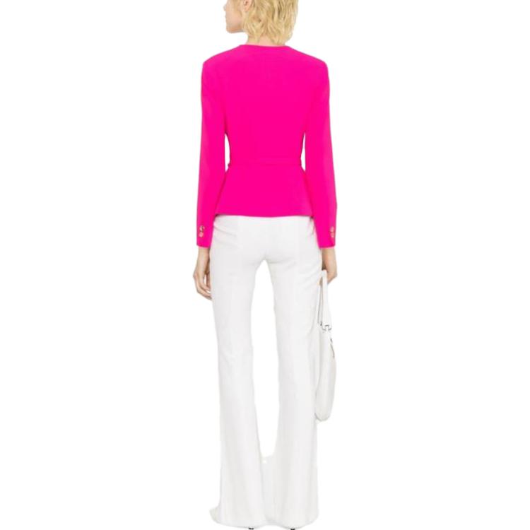 Purchase (W) PINKO Blazer Lengan Panjang Wanita Warna Merah Jambu Tuang Kasual 101663A0HC-N17