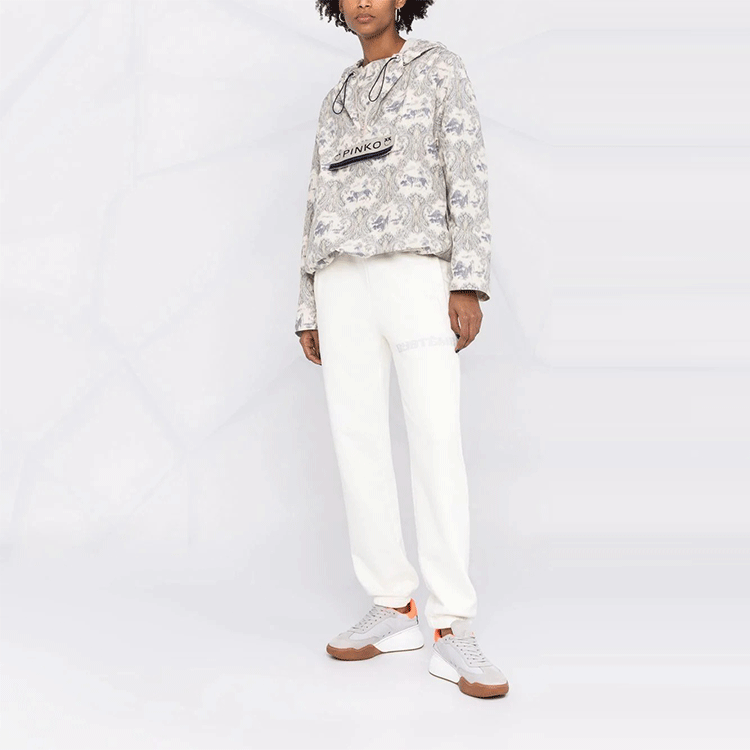 Purchase (W) PINKO SS22 灰色印花连帽外套 1G175-ZY7SL-CE6