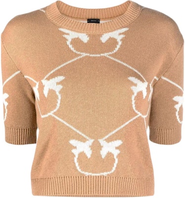 (W) PINKO 2022春夏提花短袖毛衣棕色 1G17D5Y7VF-MZ2 Buy (W) PINKO 2022春夏提花短袖毛衣棕色 1G17D5Y7VF-MZ2