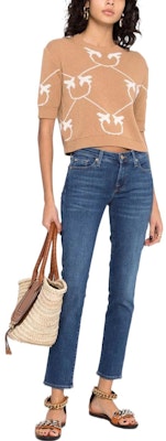 (W) PINKO 2022春夏提花短袖毛衣棕色 1G17D5Y7VF-MZ2 Lookbook (W) PINKO 2022春夏提花短袖毛衣棕色 1G17D5Y7VF-MZ2