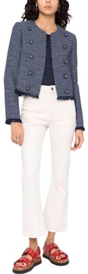 (W) PINKO SS22 海军蓝双排扣仿羊羔毛外套 1G173R8737-EE3 Lookbook (W) PINKO SS22 海军蓝双排扣仿羊羔毛外套 1G173R8737-EE3