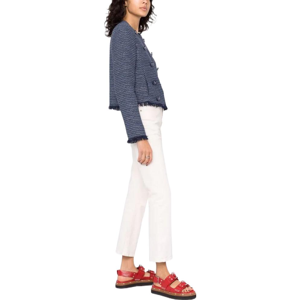 Purchase (W) PINKO SS22 海军蓝双排扣仿羊羔毛外套 1G173R8737-EE3