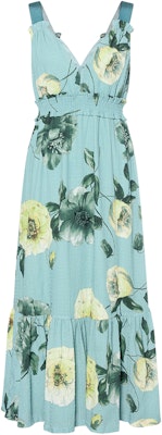 (W) PINKO SS22 无袖绿色花卉印花中长连衣裙 时尚款式 1G17KZY7XR-S1H Buy (W) PINKO SS22 无袖绿色花卉印花中长连衣裙 时尚款式 1G17KZY7XR-S1H