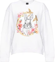 (Women) PINKO SS23 Animal Print Crewneck Sweatshirt White 100989A0TH-Z04 (Women) PINKO SS23 Animal Print Crewneck Sweatshirt White 100989A0TH-Z04