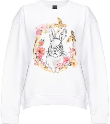 (Women) PINKO SS23 Animal Print Crewneck Sweatshirt White 100989A0TH-Z04 Buy (Women) PINKO SS23 Animal Print Crewneck Sweatshirt White 100989A0TH-Z04