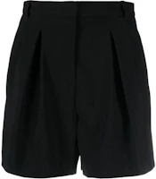 (Women) PINKO SS23 Black Pleated Casual Shorts 1001997624-Z99 (Women) PINKO SS23 Black Pleated Casual Shorts 1001997624-Z99
