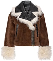 (Women) PINKO SS23 Brown Cropped Single-Breasted Embellished Jacket. 102092A19M-L3Z (Women) PINKO SS23 Brown Cropped Single-Breasted Embellished Jacket. 102092A19M-L3Z