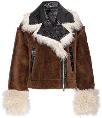 (W) PINKO SS23 ブラウン クロップド シングルブレスト 装飾付きジャケット 102092A19M-L3Z Buy (W) PINKO SS23 ブラウン クロップド シングルブレスト 装飾付きジャケット 102092A19M-L3Z