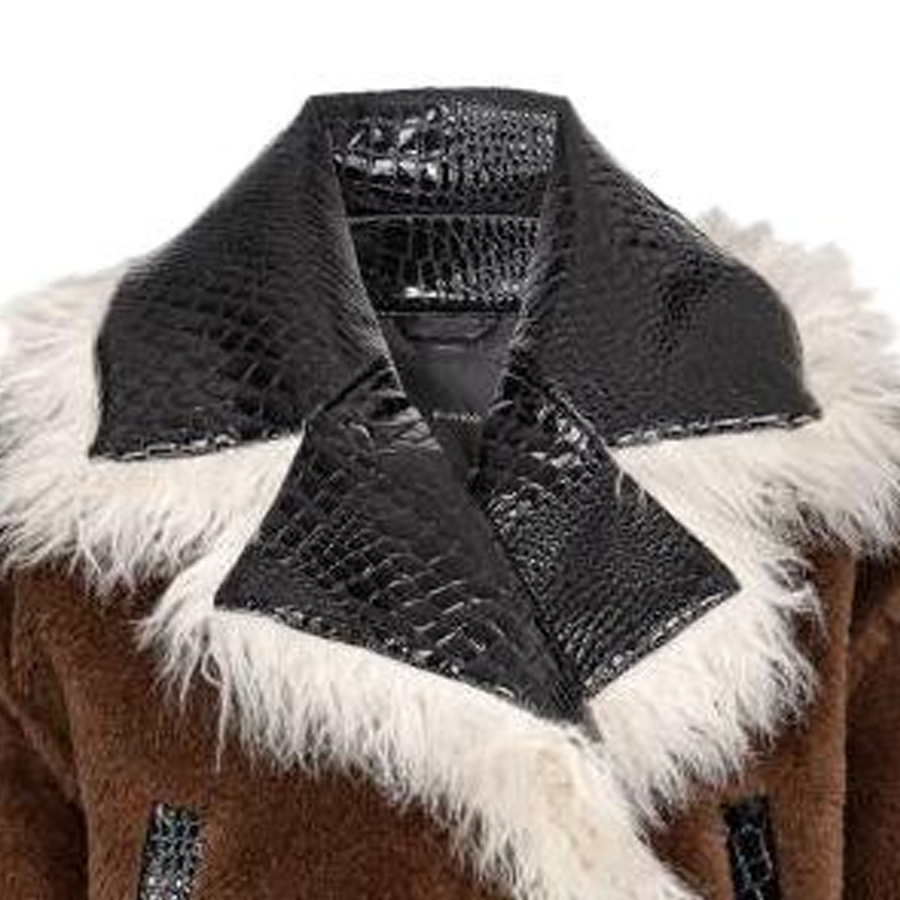 Details for (W) PINKO SS23 ブラウン クロップド シングルブレスト 装飾付きジャケット 102092A19M-L3Z