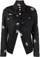 (Women) PINKO SS23 Floral Print Blazer Jacket - Black 102628A1FF-ZZ2 (Women) PINKO SS23 Floral Print Blazer Jacket - Black 102628A1FF-ZZ2
