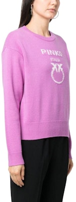 (W) PINKO SS23 粉色印花Logo圓領針織毛衣. 100414Y7Z4-O31 Purchase (W) PINKO SS23 粉色印花Logo圓領針織毛衣. 100414Y7Z4-O31