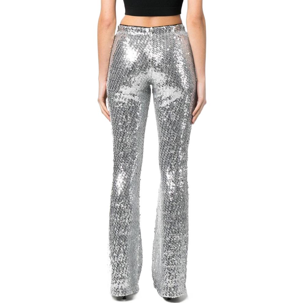 Shop (W) PINKO SS23 銀色亮片喇叭褲 100562A0MH-I17