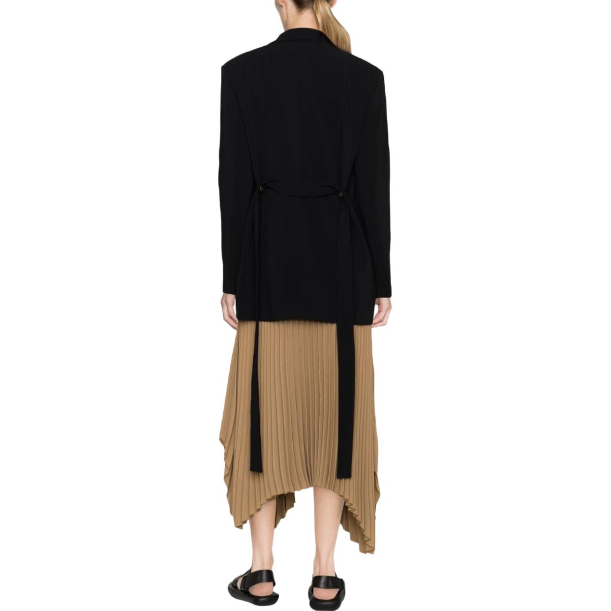 Shop (W) PINKO SS23 純黑色綁帶收腰西裝外套 1009157624-Z99