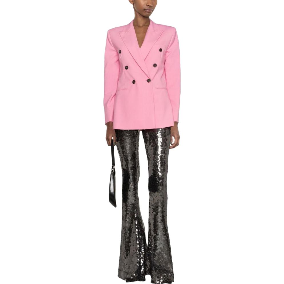 Lookbook (W) PINKO SS23 粉色雙排扣西裝外套 - 粉紅色. 100036A0IH-N50