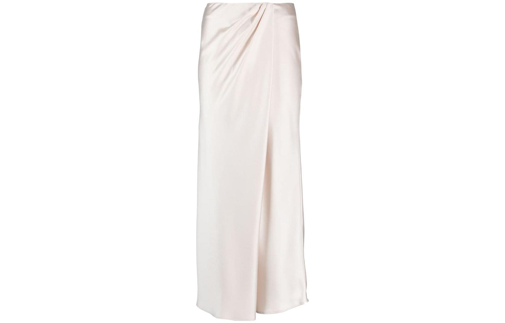 Order (W) PINKO SS23 Skirt Maxi Santai Berlipat Pinggang Tinggi. 101761Z345-Z99