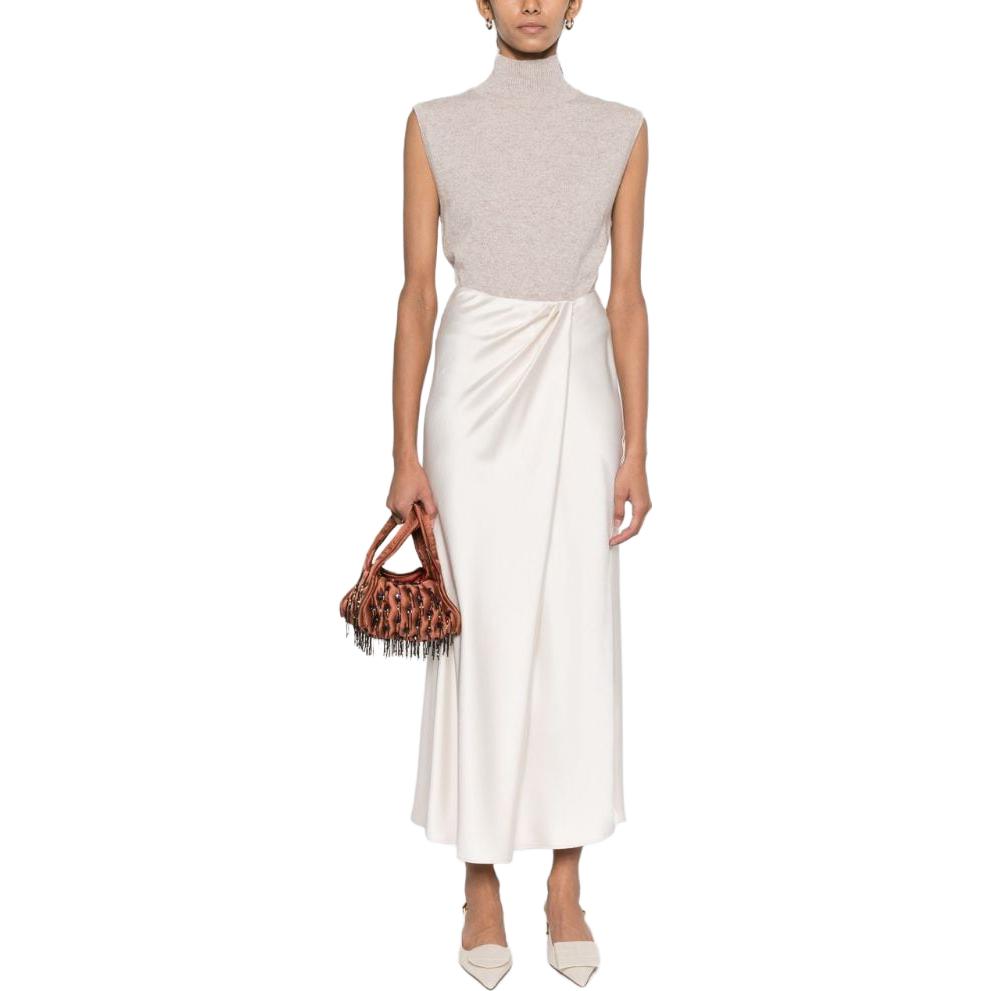 Lookbook (W) PINKO SS23 Skirt Maxi Santai Berlipat Pinggang Tinggi. 101761Z345-Z99