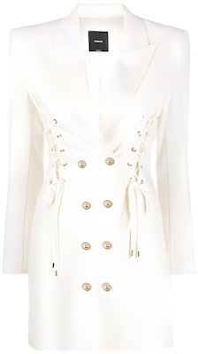 (W) PINKO SS23 白色双排扣长袖腰带连衣裙 100261A0HP-N96 Buy (W) PINKO SS23 白色双排扣长袖腰带连衣裙 100261A0HP-N96