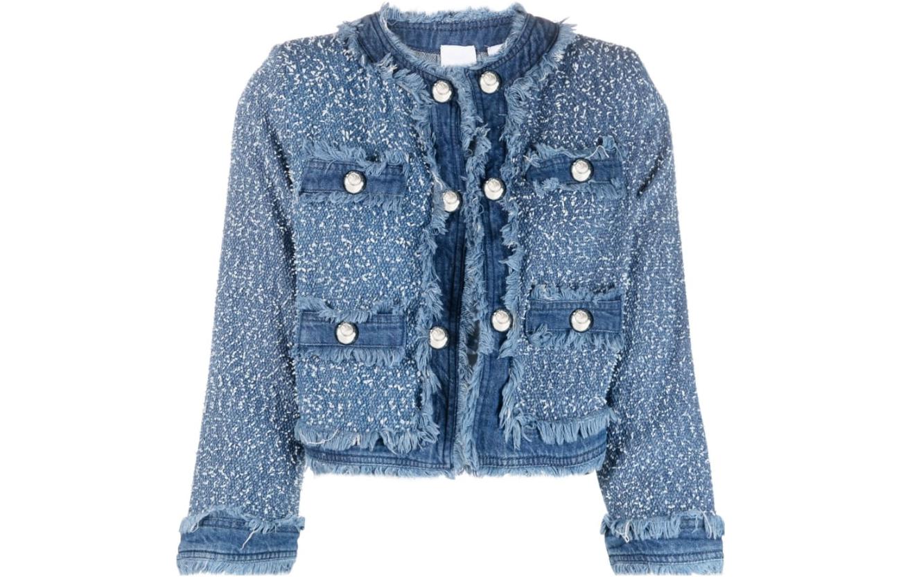 Order (W) Pinko SS23 蓝色拼接圆领夹克 100404A0I3-EEA