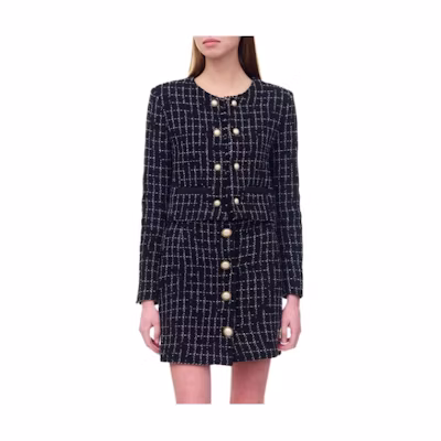 (Women) Pinko SS23 Casual Black Long-Sleeve Crewneck Jacket 100944A0IO-ZZ2
