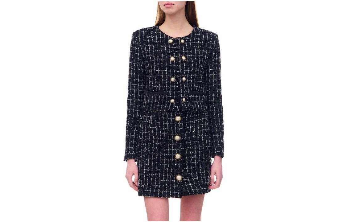 (Women) Pinko SS23 Casual Black Long-Sleeve Crewneck Jacket 100944A0IO-ZZ2 圖 2