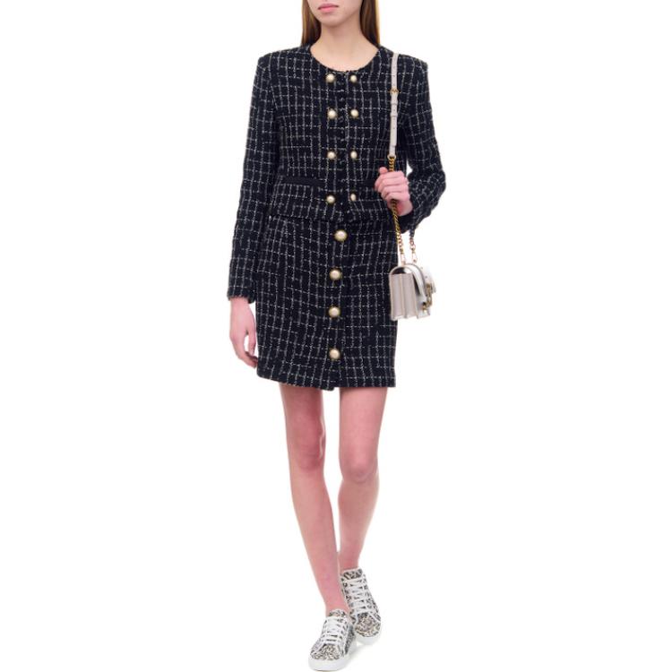 (Women) Pinko SS23 Casual Black Long-Sleeve Crewneck Jacket 100944A0IO-ZZ2 圖 3