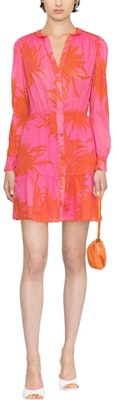 (W) Vestido Camisero Manga Larga Estampado Floral PINKO SS23 Mujer Rosa. 100766A0NQ-NR1 Lookbook (W) Vestido Camisero Manga Larga Estampado Floral PINKO SS23 Mujer Rosa. 100766A0NQ-NR1
