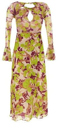 (W) PINKO SS23 花卉印花褶皱中长袖连衣裙 多色 - 女款 101834A154-CS4 Order (W) PINKO SS23 花卉印花褶皱中长袖连衣裙 多色 - 女款 101834A154-CS4