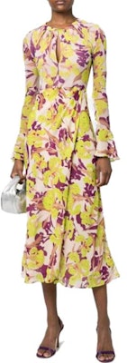 (W) PINKO SS23 花卉印花褶皱中长袖连衣裙 多色 - 女款 101834A154-CS4 Lookbook (W) PINKO SS23 花卉印花褶皱中长袖连衣裙 多色 - 女款 101834A154-CS4