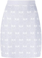 (Women) PINKO SS23 Knitted Monogram Mini Skirt Lilac Casual Skirt. 100216-A0IT-JZ1 (Women) PINKO SS23 Knitted Monogram Mini Skirt Lilac Casual Skirt. 100216-A0IT-JZ1