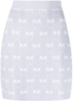 Order (W) PINKO SS23 針織Monogram迷你短裙紫丁香休閒裙 100216-A0IT-JZ1