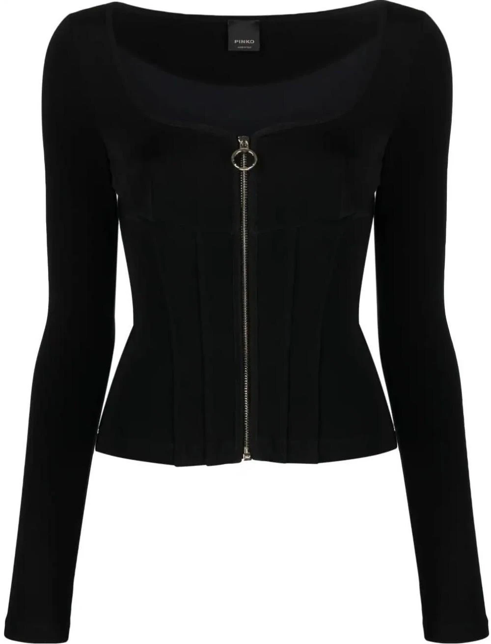 women-pinko-ss-23-slim-fit-corset-jacket-black-100927-a04-i-z99