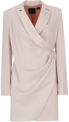 (W) PINKO SS23 女士浅粉色褶皱修身长袖短款连衣裙 100035A0GI-Q16 Buy (W) PINKO SS23 女士浅粉色褶皱修身长袖短款连衣裙 100035A0GI-Q16