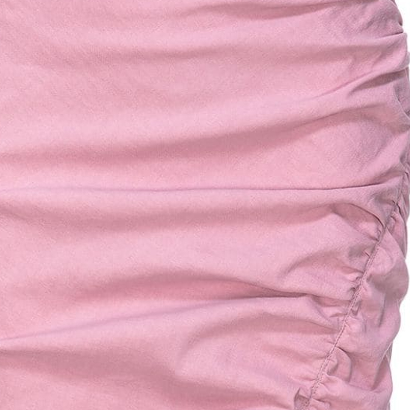 Details for (W) PINKO SS24 不对称褶皱休闲长裙 泡泡糖粉色. 102867A0IM-N98