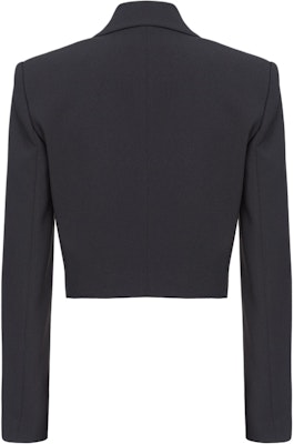 (W) PINKO SS24 黑色純色設計短版長袖夾克。 104067A20A-Z99 Lookbook (W) PINKO SS24 黑色純色設計短版長袖夾克。 104067A20A-Z99