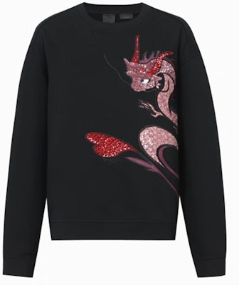 (W) PINKO SS24 黑色刺繡愛心龍圖案衛衣 102199A1QS-Z99 Buy (W) PINKO SS24 黑色刺繡愛心龍圖案衛衣 102199A1QS-Z99