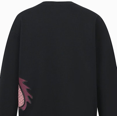 (W) PINKO SS24 黑色刺繡愛心龍圖案衛衣 102199A1QS-Z99 Purchase (W) PINKO SS24 黑色刺繡愛心龍圖案衛衣 102199A1QS-Z99